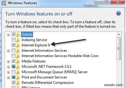ถอนการติดตั้งและติดตั้ง IE ใหม่ใน Windows 7 