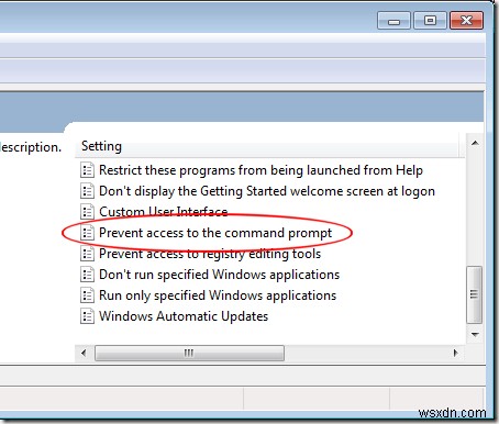 ป้องกันการเข้าถึงพรอมต์คำสั่งใน Windows 