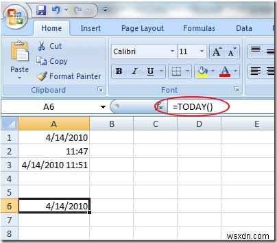 เพิ่มวันที่และเวลาลงในแผ่นงาน Excel อย่างรวดเร็ว 