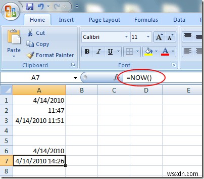 เพิ่มวันที่และเวลาลงในแผ่นงาน Excel อย่างรวดเร็ว 