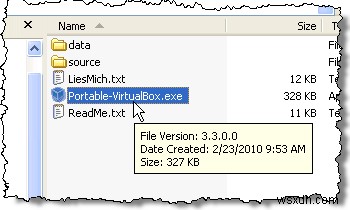 เรียกใช้ VirtualBox จากไดรฟ์ USB 