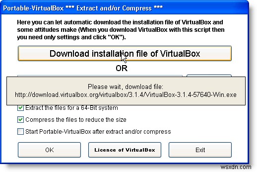 เรียกใช้ VirtualBox จากไดรฟ์ USB 