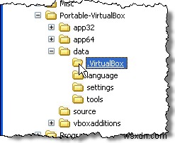 เรียกใช้ VirtualBox จากไดรฟ์ USB 