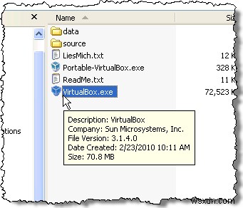 เรียกใช้ VirtualBox จากไดรฟ์ USB 