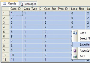 ส่งออกข้อมูล SQL ไปยัง Excel ด้วยส่วนหัวของคอลัมน์ 