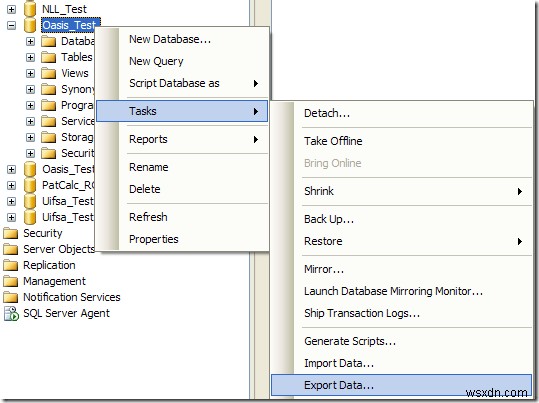 ส่งออกข้อมูล SQL ไปยัง Excel ด้วยส่วนหัวของคอลัมน์ 