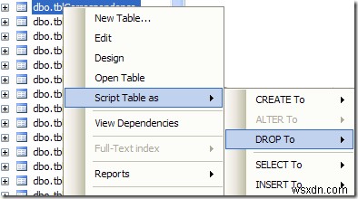 วิธีสร้าง Alter Table Script ในSQL 