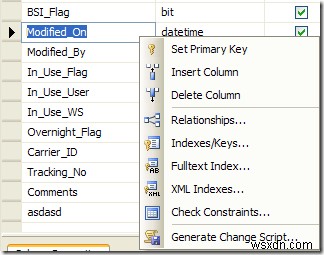 วิธีสร้าง Alter Table Script ในSQL 