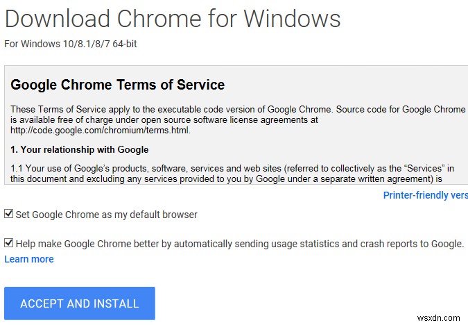 วิธีดาวน์โหลดตัวติดตั้ง Google Chrome ออฟไลน์ (สแตนด์อโลน) 