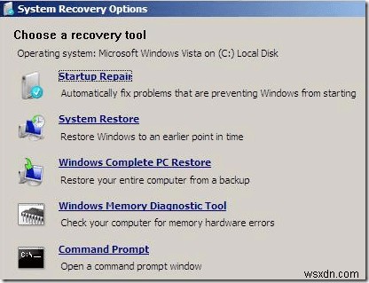 วิธีแก้ไข MBR ใน Windows XP และ Vista 