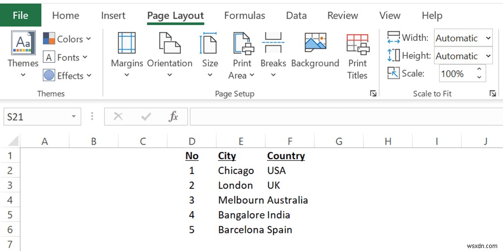 วิธีลบเส้นตารางใน Excel 