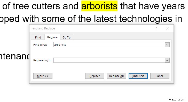 วิธีค้นหาและแทนที่คำใน MS Word และ Google Docs 