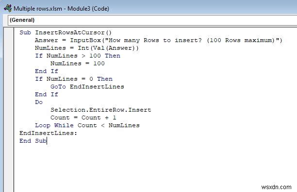 วิธีแทรกหลายแถวอย่างรวดเร็วใน Excel 