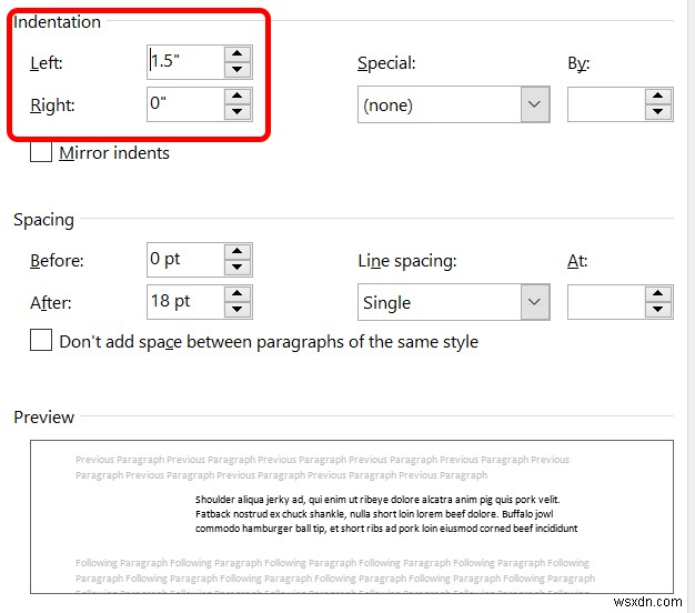 วิธีแก้ไขการเยื้องที่แขวนอยู่ใน Word 