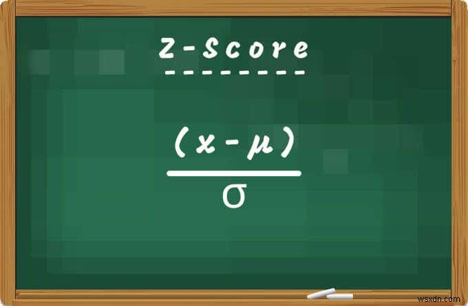 วิธีการคำนวณคะแนน Z ใน Excel 