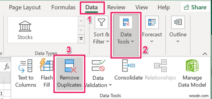 วิธีลบแถวที่ซ้ำกันใน Excel 