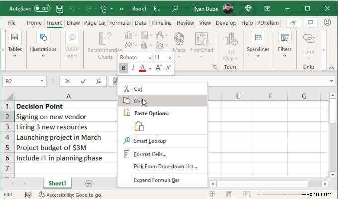 4 วิธีในการใช้เครื่องหมายถูกใน Excel 