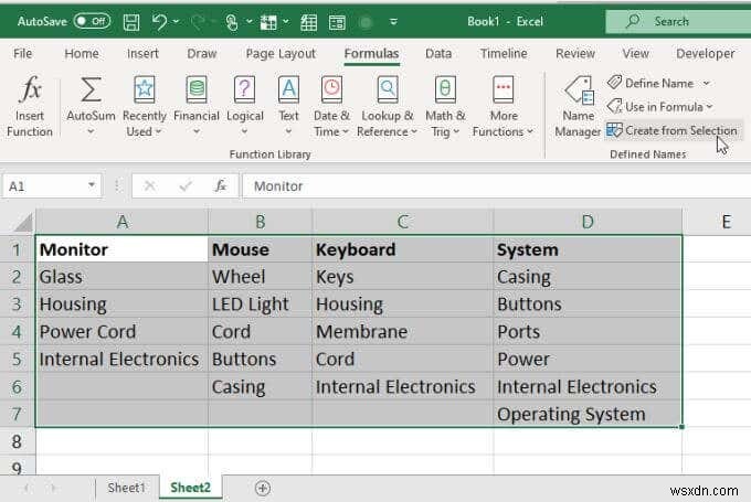 วิธีสร้างรายการดรอปดาวน์ที่เชื่อมโยงหลายรายการใน Excel 