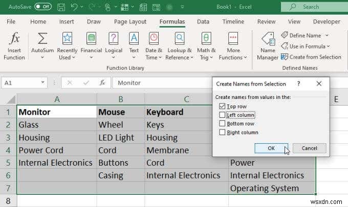 วิธีสร้างรายการดรอปดาวน์ที่เชื่อมโยงหลายรายการใน Excel 