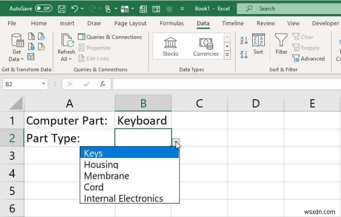 วิธีสร้างรายการดรอปดาวน์ที่เชื่อมโยงหลายรายการใน Excel 