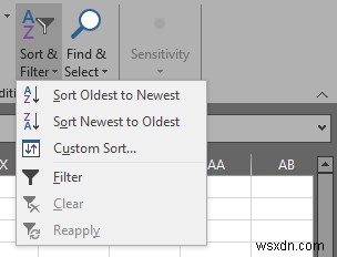 วิธีจัดเรียงตามวันที่ใน Excel 