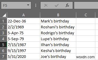 วิธีจัดเรียงตามวันที่ใน Excel 