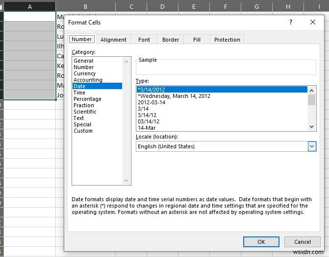 วิธีจัดเรียงตามวันที่ใน Excel 