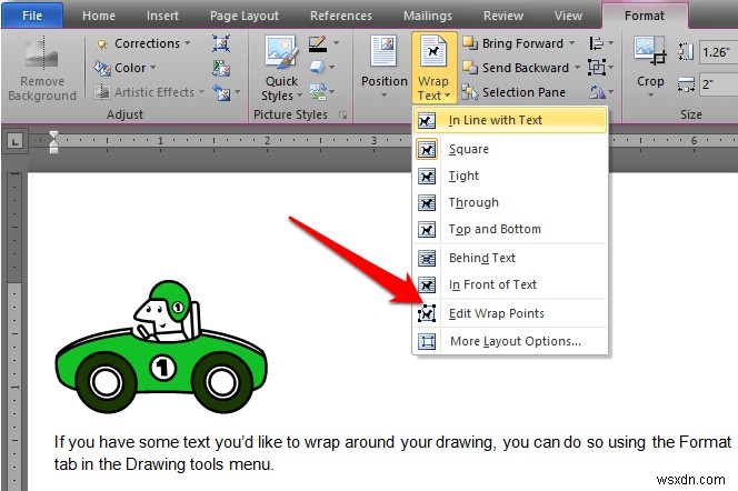 วิธีการวาดใน Microsoft Word 