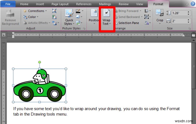 วิธีการวาดใน Microsoft Word 