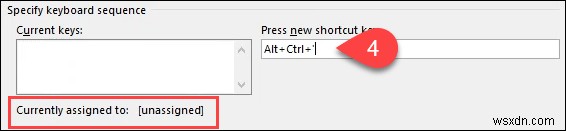 สร้างหรือสร้างแป้นพิมพ์ลัดสำหรับ Microsoft Office 