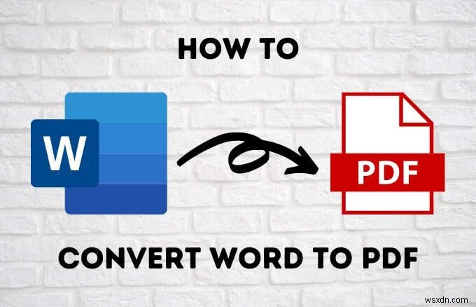 วิธีแปลงเอกสาร Word เป็น PDF 