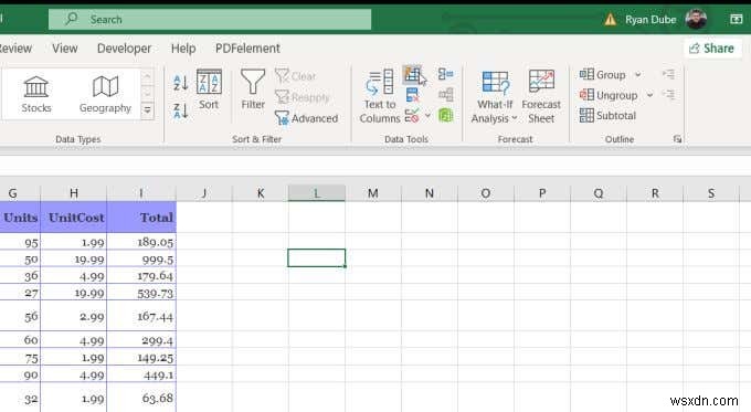 วิธีใช้ Flash Fill ใน Excel 