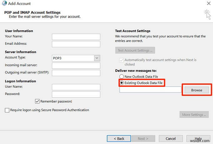 ไม่สามารถเข้าถึงไฟล์ข้อมูล Outlook:4 แก้ไขให้ลอง 