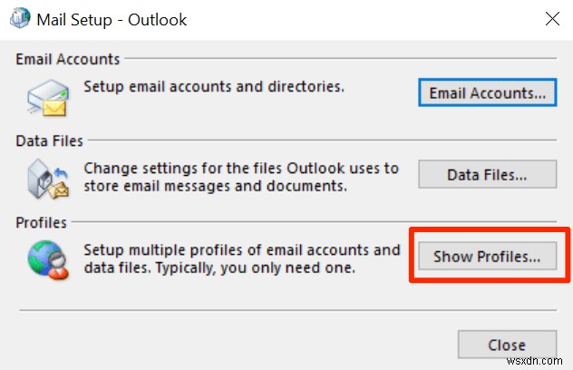 ไม่สามารถเข้าถึงไฟล์ข้อมูล Outlook:4 แก้ไขให้ลอง 