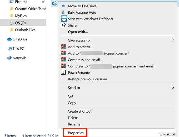 ไม่สามารถเข้าถึงไฟล์ข้อมูล Outlook:4 แก้ไขให้ลอง 