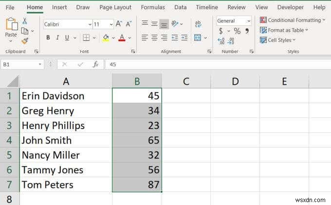 วิธีการเรียงตามตัวอักษรใน Excel 