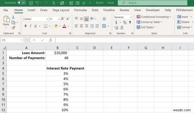 วิธีใช้ฟังก์ชัน PMT ใน Excel 