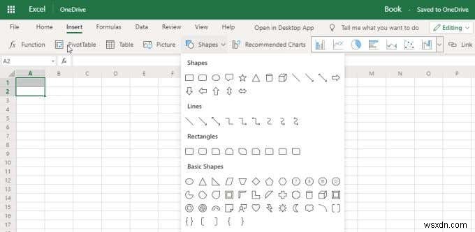 ความแตกต่างระหว่าง Microsoft Excel Online และ Excel สำหรับเดสก์ท็อป 