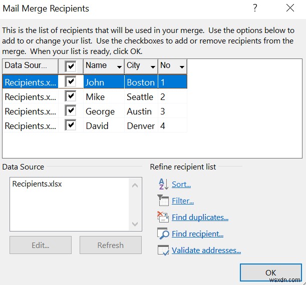 วิธีสร้าง Mail Merge ใน Microsoft Word 