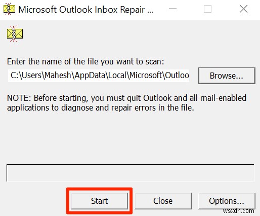 วิธีแก้ไข Outlook ค้างเมื่อโหลดโปรไฟล์ 