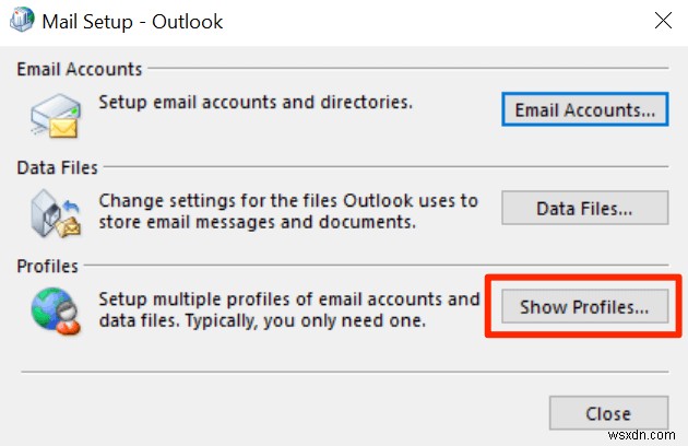 วิธีแก้ไข Outlook ค้างเมื่อโหลดโปรไฟล์ 
