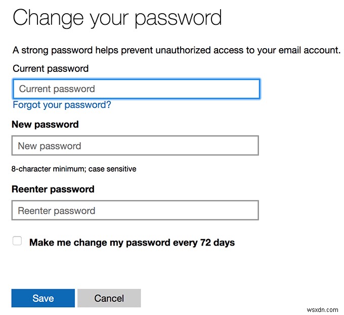 วิธีเปลี่ยนรหัสผ่าน Outlook ของคุณ 