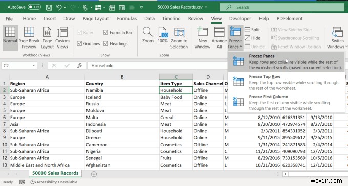 วิธีแก้ไขแถวใน Excel 