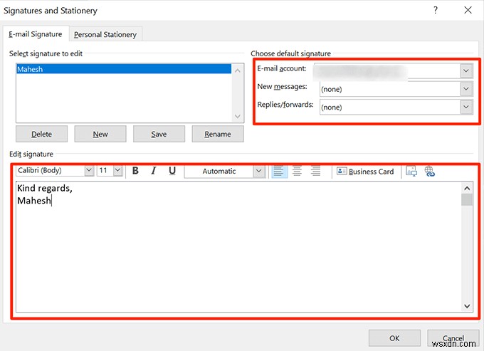 วิธีเพิ่มลายเซ็นใน Outlook 