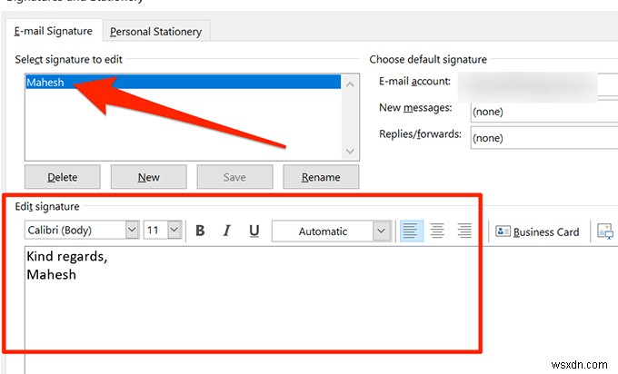 วิธีเพิ่มลายเซ็นใน Outlook 