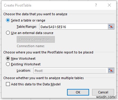 วิธีสร้าง Pivot Table แบบง่ายใน Excel 
