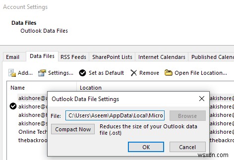 วิธีลดการใช้หน่วยความจำ Outlook