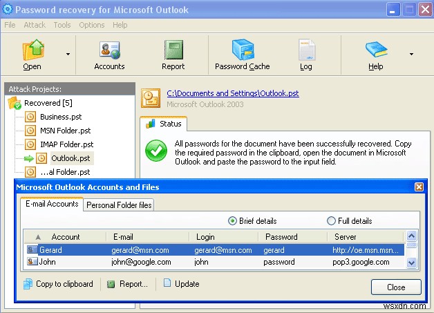 10 เครื่องมือในการกู้คืนรหัสผ่าน Outlook PST ที่สูญหายหรือถูกลืม 
