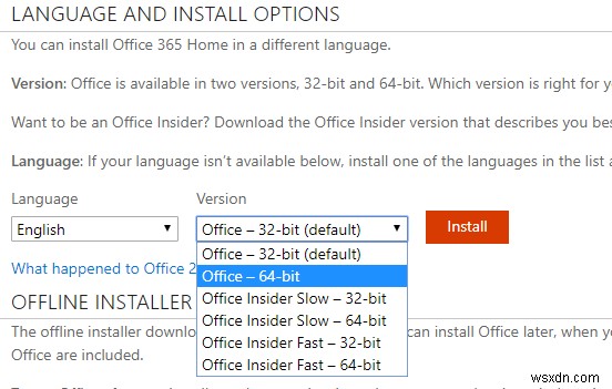 วิธีติดตั้ง Office 64 บิตผ่าน Office 365 