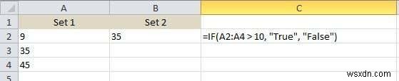 วิธีการเขียนสูตร IF/คำสั่งใน Excel 